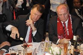 The dutchman, who has won. Louis Van Gaal Und Uli Hoeness