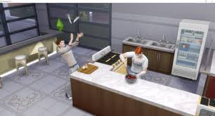 Kayo kitchen for the sims 4 by angela available at the sims resource download kayo kitchenmodern rustic kitchen with wood and concrete details matching the kayo. Solved My Sim Uses The Other Side Of The Counter Answer Hq
