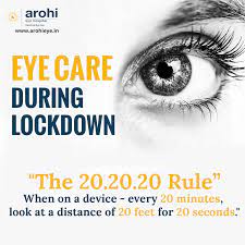 Eye Care During Lockdown Spending Long Periods Looking At Computer Phone Or Tablet Screens Can Strain The Eyes Using The 20 Eye Care Eye Surgeon Cool Eyes