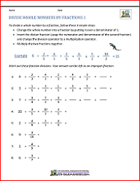 There is more than one method of dividing fractions. Divide Whole Numbers By Fractions