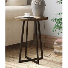 Union Rustic Tisbury Solid Wood Cross Legs End Table Wayfair In 2020 End Tables Modern End Tables Metal End Tables