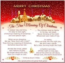 Christ Is True Meaning Christmas Poems Christmas Verses Meaning Of Christmas