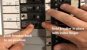 If it still won't reset, it may have moisture in it. Circuit Breaker On But No Power Conquerall Electrical Ltd