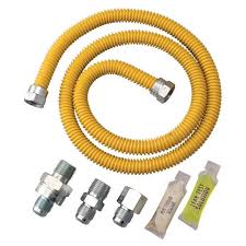 I have a 3/4 inch gas main coming into my basement, from there it splits off to feed my furance which looks like it is reduced to half inch and also feeds a gas heater out in the garage w/ half inch, as well as my 50 gal. Dormont 1 2 Od Smartsense Gas Appliance Connector Kit At Menards