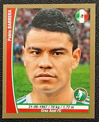2014 Brazil World Cup FIFA #042 PABLO BARRERA Mexico Soccer Team Sticker  Promo