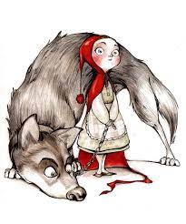 Red Riding Hood And The Wolf By Tansakourti On Deviantart Red Riding Hood Art Red Riding Hood Wolf Little Red Hood