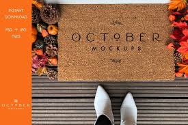 Download Free Craft Mockups Download Fall Doormat Mockup Personalized Doormat Mockup Jpg And Ps Free Design Resources