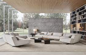 Sofa Sydney Design Jean Marie Massaud Removable Cover In Fabric Lima 43 Ecru With Stitching Sahara Cushions Italian Furniture Brands Sydney Sofa Sofa Design