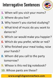 10 Interrogative Sentences In English Throughout Our Life We Constantly Question Things And Theref In 2020 English Vocabulary Words English Sentences English Grammar