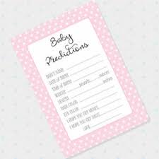 Our printable baby shower cards, which can serve as invites, party favors, or thank you notes, are super easy to edit and customize. 50 Baby Shower Games Green Baby Prediction Cards Baby Reveal Shower Games Party Games Activities Home Garden Worldenergy Ae
