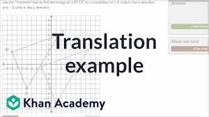 Performing Translations Video Khan Academy