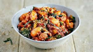 Jamie Oliver S Sausage Gnocchi With Broccoli And Tomato Recipe The Sunday Times Magazine The Times The Sund Tomato Recipes Healthy Dinner Recipes Recipes
