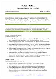 A finance manager distributes the financial resources of a company, is responsible for the budget planning, and supports the executive management team by offering. Account Administrator Resume Samples Qwikresume