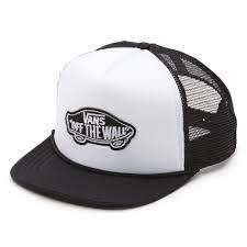 Vans Classic Patch Boys Trucker Hat Black White Vn00nqwyb2 Vans Hats Hats For Men Classic Patches