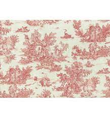 Walmart.com has been visited by 1m+ users in the past month Mini Toile De Jouy Fabric La Vie Rustique Antique Red Textiles Francais