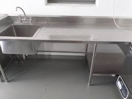 Kitchen work table with sink. Stainless Steel Work Table C W 1 Single Bowl Sink And 1 Drawer Furniture Home Living Bathroom Kitchen Fixtures On Carousell