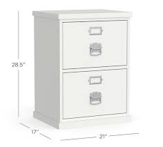 Desktop, lateral file cabinet and open shelves are crafted from flat cut walnut veneers, rubber wood, steel and mdf. Bedford 2 Drawer Filing Cabinet Pottery Barn