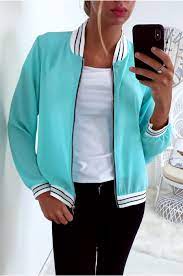 Maybe you would like to learn more about one of these? Jolie Petite Veste D Ete Legere En Vert D Eau