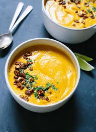 Ingredients 6 medium sweet potatoes, peeled and chopped 1 tablespoon minced fresh ginger 2 cups chicken or vegetable stock 1 cup water, or as needed 1 lime, juiced 2 cups milk or cream, or as needed Creamy Thai Carrot Sweet Potato Soup Cookie And Kate