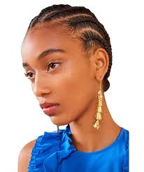 Yellow Ulla Johnson Dania Dress Ulla Johnson Dania Drop Earrings Brass  Editorialist