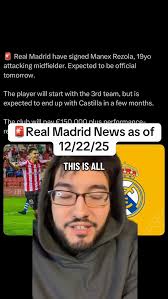 🚨Real Madrid News as of 12/22/25 #realmadrid #vinijr #endrick #lyon  #tapiaa__