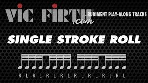 Single Stroke Roll Vic Firth Rudiment Playalong