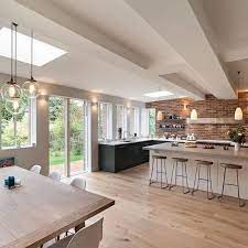 33 Gorgeous Contemporary Dining Room Decor Ideas Open Plan Kitchen Diner Open Plan Kitchen Dining Living Open Plan Kitchen Living Room
