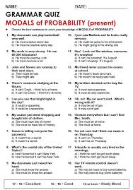 The modal verbs in english grammar are can, could, may, might, must, need not, shall/will, should/ought to. Modals Of Probability All Things Grammar