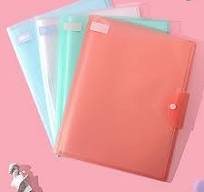 Amazon.com : Sunicon A3 Size Plastic File Folders, PP Clear ...