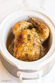 Get the recipe from delish. Crockpot Whole Chicken With Garlic Butter The Recipe Rebel