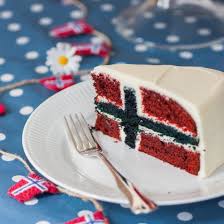 How cl­ose­ do you live to your local groce. Norwegian Flag Cake Foodgawker