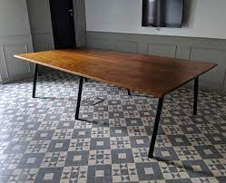 conference table from last month for momentum cardiff stained oak and a frame steel legs