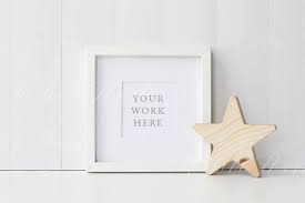 Styled Stock Photography Nursery Minimal White Square Frame Etsy Frame Mockups Styled Stock Photography White Square Frame