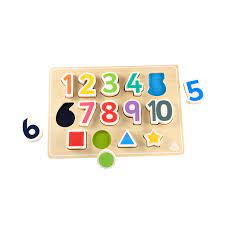 This beautiful number puzzle board features numbers up to 20 and plus, minus and equals signs for extended learning. Early Learning Centre Shape And Number Puzzle Early Learning Centre