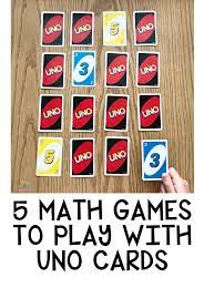5 Math Games To Play With Uno Cards Primary Playground Math For Kids Homeschool Math Preschool Math