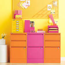 Send txt to 22922 for our latest deals by mobile. Bisley Orange 2 3 Drawer Locking Filing Cabinets The Container Store