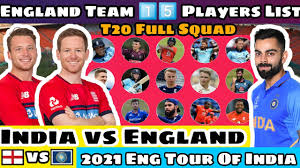 India squad vs england 2021 9. India Vs England 2021 Squad England Team T20 Squad England Tour Of India 2021 Youtube