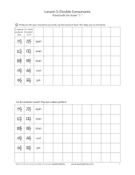 Learning Korean Double Constants Korean Language Learning Korean Lessons Learn Korean