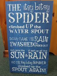 Nursery Rhyme Signs Itsy Bitsy Spider Birthday Party Nursery Rhyme Party Itsy Bitsy Spider
