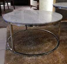 This cocktail table offers a smaller footprint for apartments or smaller living rooms. White Marble Top Metal Coffee Tables Living Room Sofa Beside Round Coffee Tea Table Desk Combination Home Furniture Coffee Tables Aliexpress