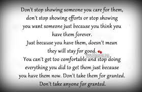 Don T Stop Showing Someone You Care For Them Care Dont Stop Me Quotes