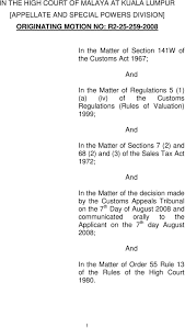 Sales tax act 1972 applies throughout the federation, excluding the free zones, licensed warehouses, licensed manufacturing warehouses and joint development area. In The High Court Of Malaya At Kuala Lumpur Appellate And Special Powers Division Originating Motion No R Pdf Free Download