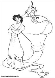 Aladdin Et Genie Pages De Coloriage Disney Coloriage Disney Coloriage Princesse