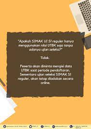 Bidangilmu :matematikaipa,biologi,fisika,kimia,danipaterpadu tanggalujian :3juli2011 waktu :120menit jumlahsoal :60. Simak Ui Hochschule Und Universitat Depok Indonesia 833 Fotos Facebook