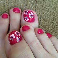 This adorable flower nail art is so easy to do…all you need is comments are closed. Pin By Tammy Verreault On Hair Nails Health Pedicure Designs Toenails Pedicure Designs Toe Nail Designs