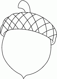 Printable acorn shape templates … Acorn Coloring Pages For Kids Coloring Home