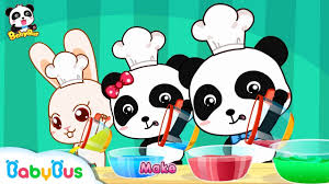 baby panda makes colorful ice cream mr dao s dessert truck babybus cartoon youtube baby panda colorful ice cream nursery rhymes activities