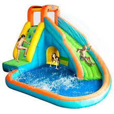 Water Slide Waterglijbaan Springkussen Super Leuke 2 In 1 Waterglijbanen Springkussen Water