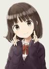 Aesthetic Anime Girl Short Black Hair