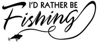 Home Decor I D Rather Be Fishing Vinyl Decal Sticker Alp Prodavnica Rs